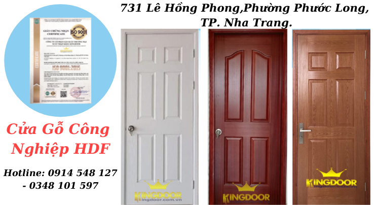 Cửa gỗ công nghiệp HDF - Báo giá cửa gỗ cửa nhựa cửa chống cháy.