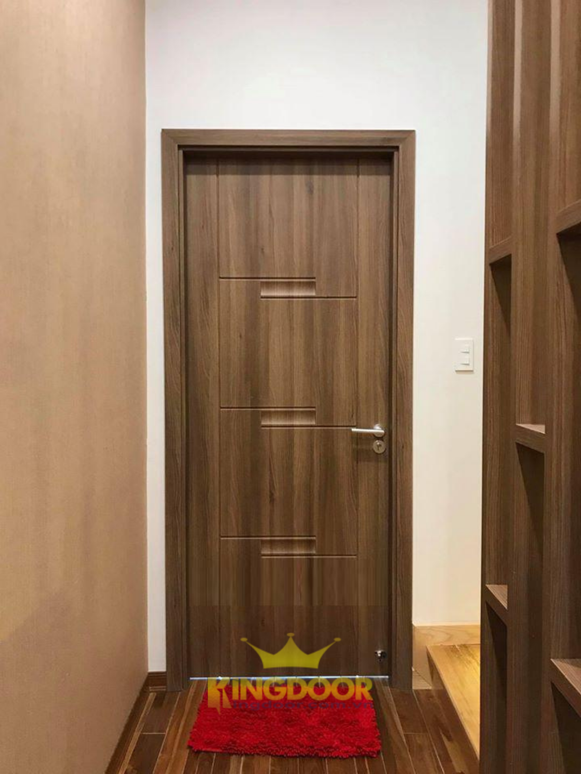 Mẫu cửa nhựa ABS Hàn Quốc sử dụng làm cửa phòng ngủ.