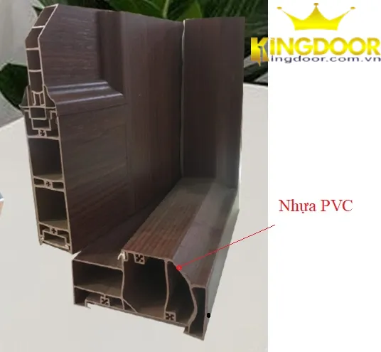 So sánh cửa nhựa với cửa gỗ công nghiệp dựa vào kết cấu - Kết cấu cửa nhựa Đài Loan.