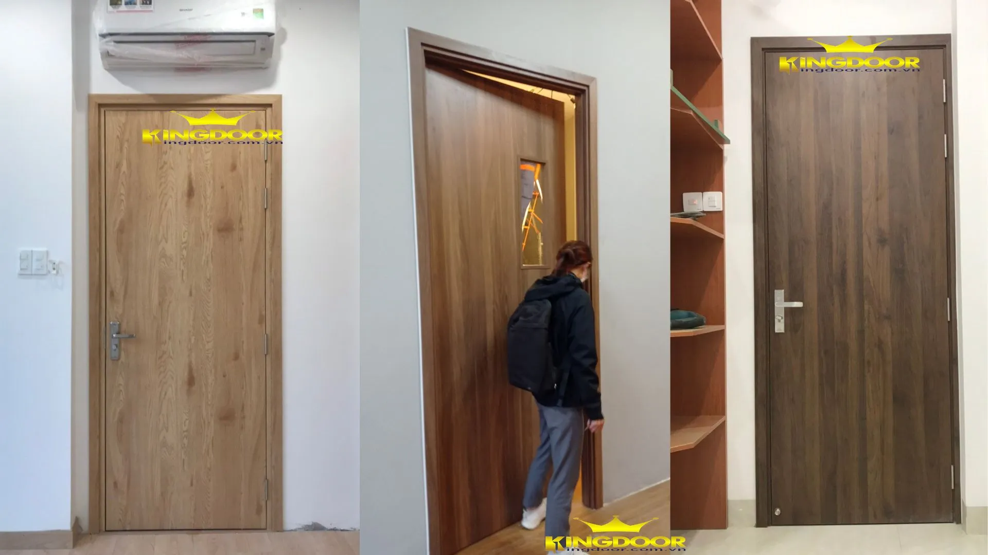 Mẫu cửa gỗ MDF Melamine lắp