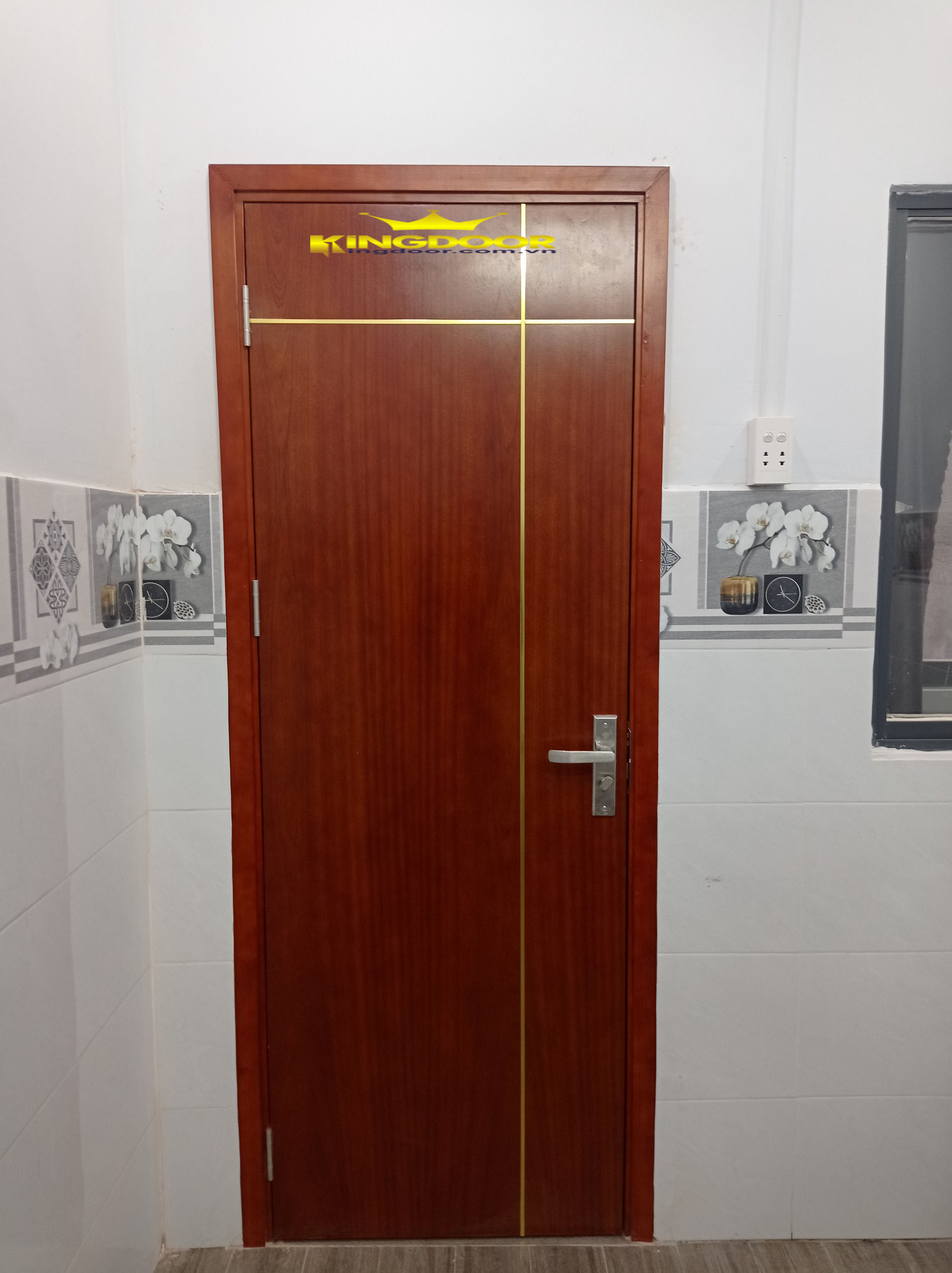 Mẫu cửa chạy chỉ nhôm lắp đặt phòng ngủ tại Bình Thuận
